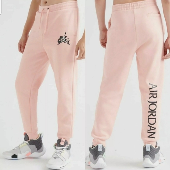 coral nike sweatpants